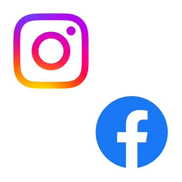 InstagramとFacefookのロゴ